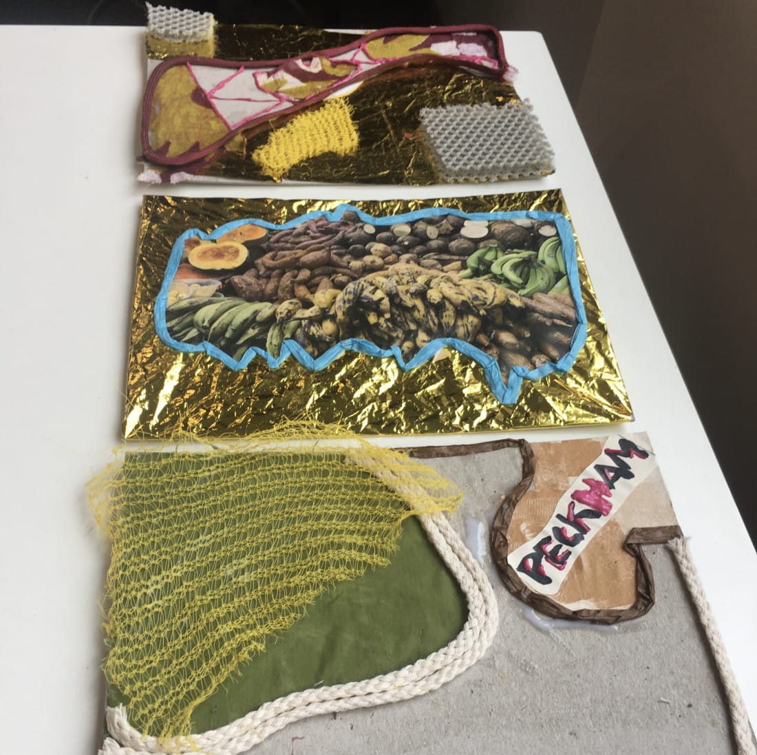 <p>Collage artworks made by students visiting the South London Gallery</p>
